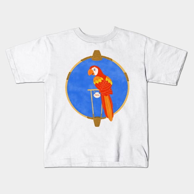 Enchanted Tiki Room Fritz Kids T-Shirt by Leevie